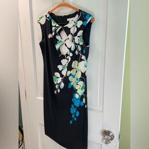 ‼️ PRICE DROP ‼️ New York & Company Floral Black Midi Dress